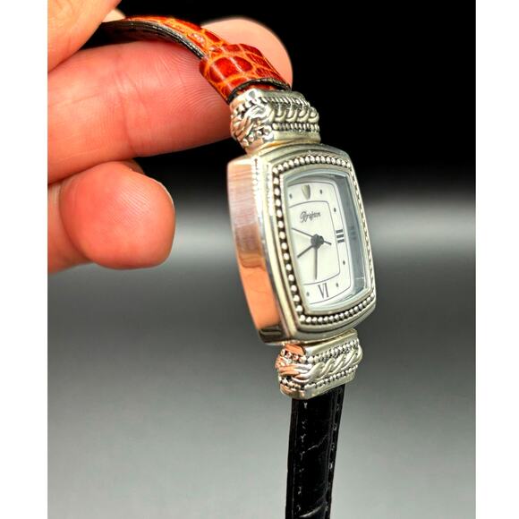Brighton Toulouse W3130 Womens Reversible Brown Black Leather Strap Watch NIBWT main image 12